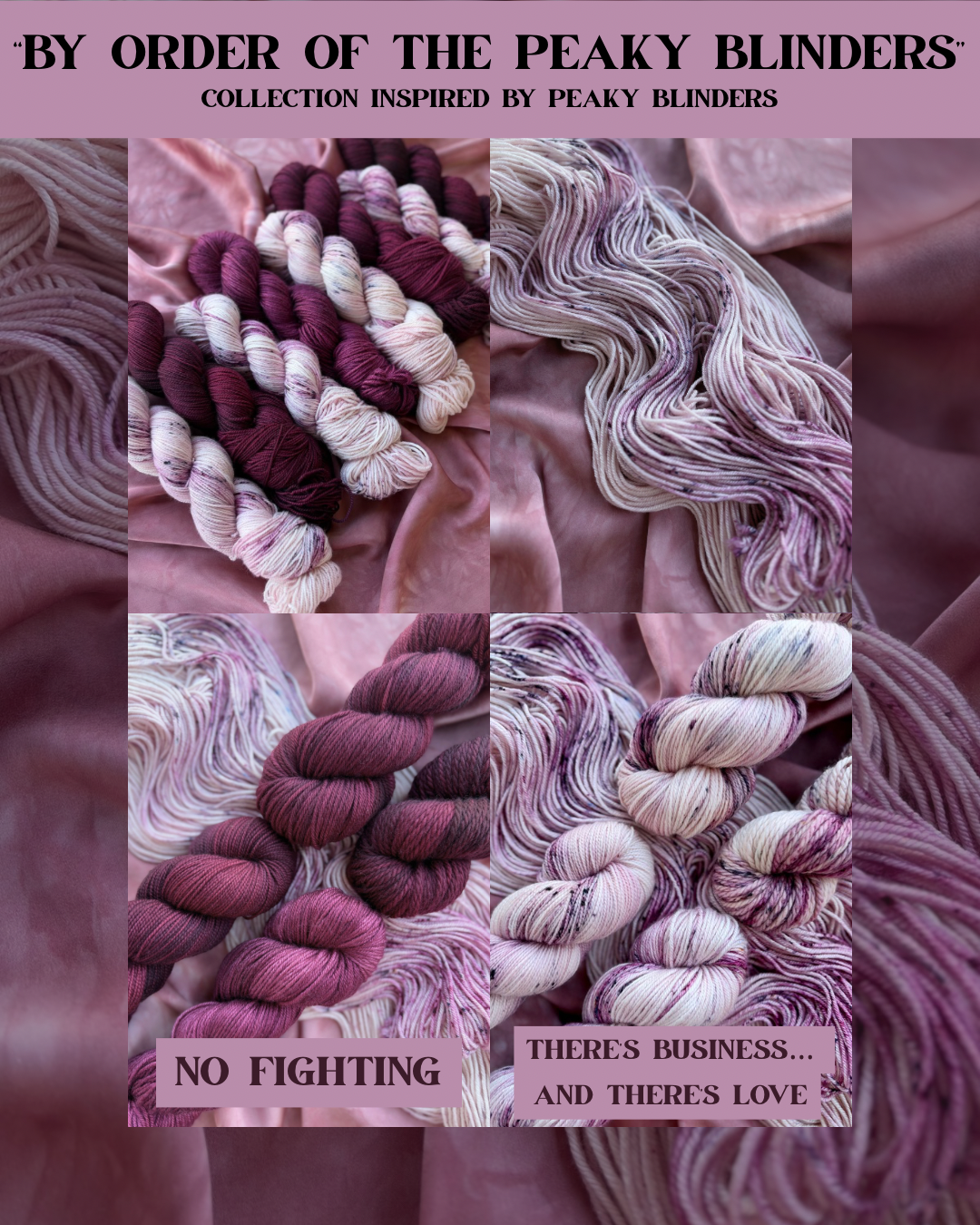 “No fighting” | Peaky Blinders Collection | Hand Dyed Yarn