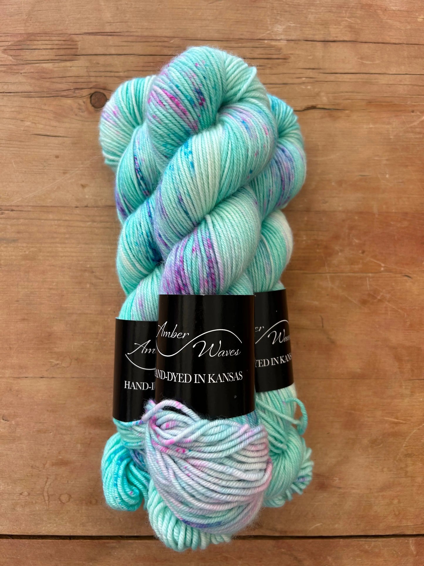 “Sea Maiden” | Hand-Dyed Yarn Amber Waves