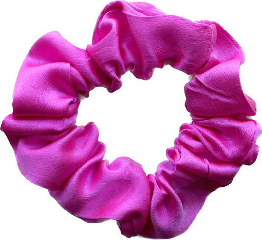 100% Silk Hand-Dyed Scrunchie- "Malibu" Amber Waves KS