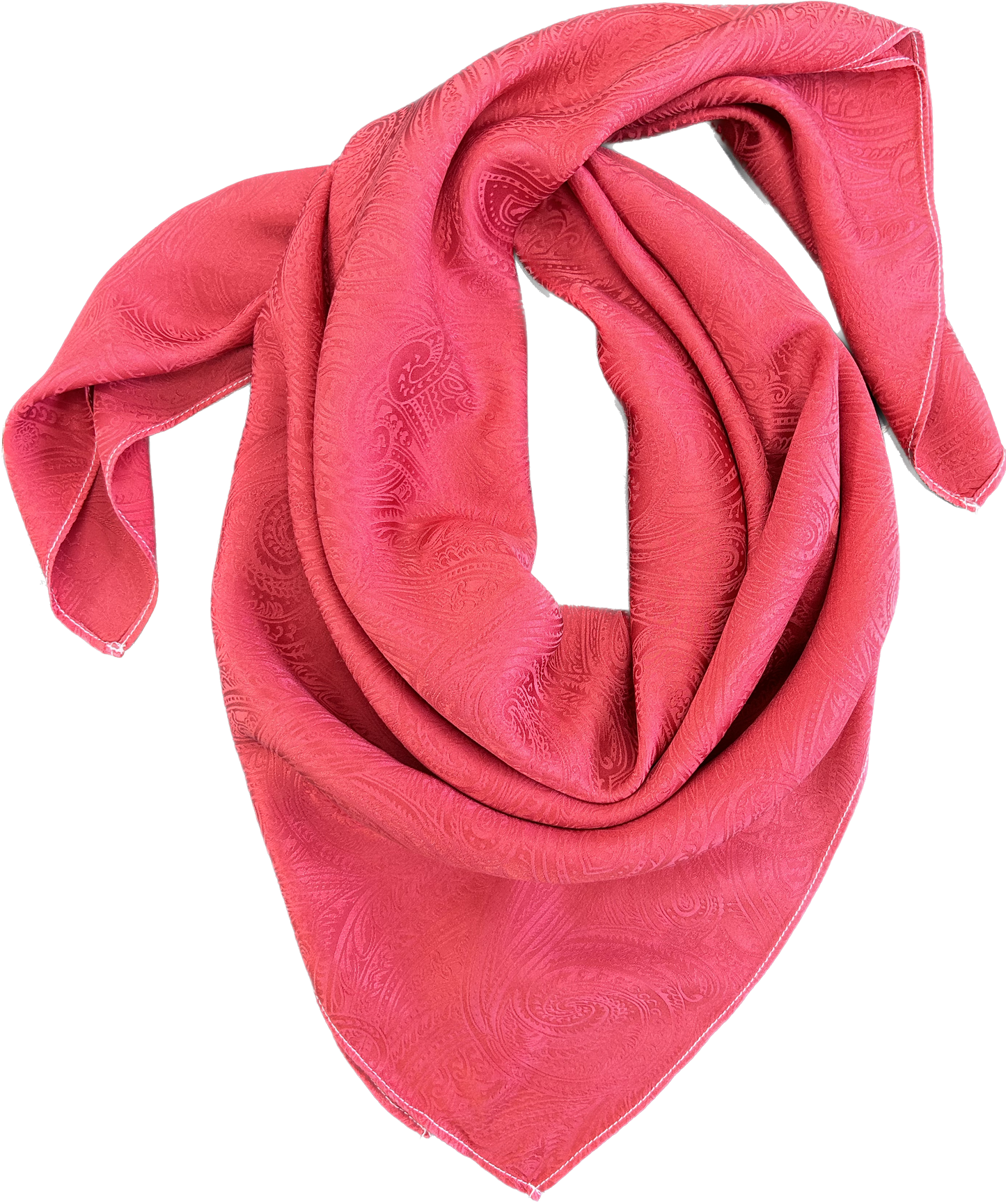 "Cherry Pie"- 100% Jacquard Silk Wild Rag