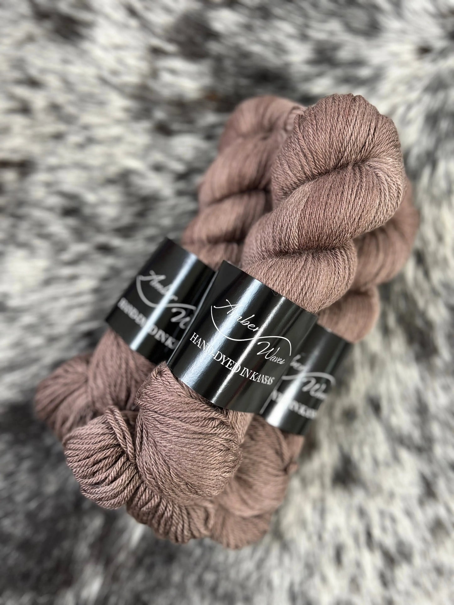 “Teddy Bear”- Natural Silk Merino DK | Hand-Dyed Yarn Amber Waves