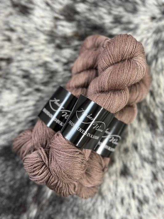 “Teddy Bear”- Natural Silk Merino DK | Hand-Dyed Yarn Amber Waves