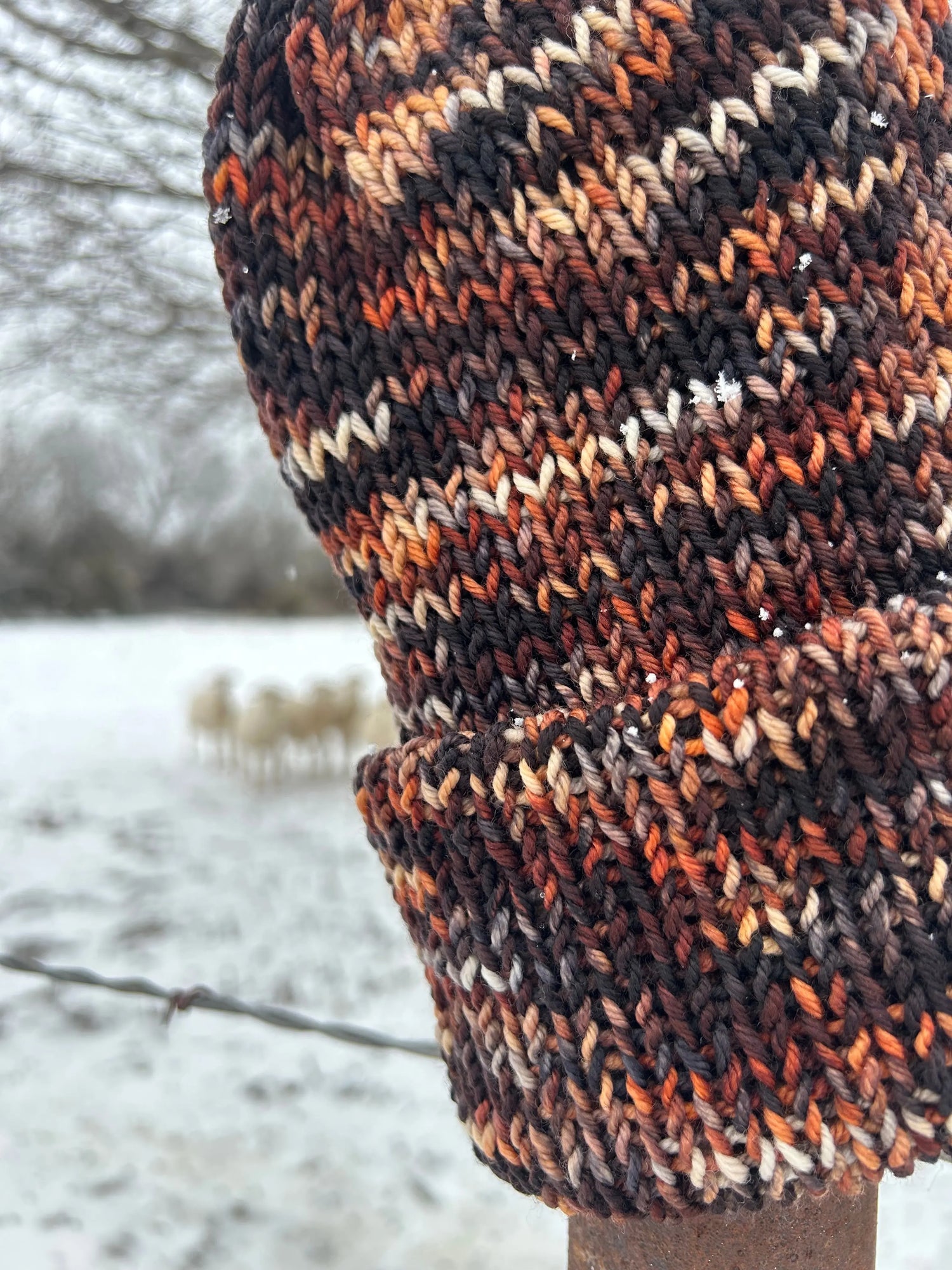 Hand-Dyed Stocking Caps- Merino Wool, Alpaca, & More Amber Waves KS