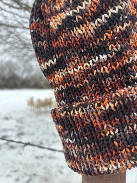 Hand-Dyed Stocking Caps- Merino Wool, Alpaca, & More Amber Waves KS