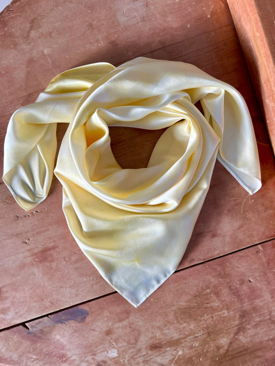 Butter Yellow- 100% Silk Wild Rag