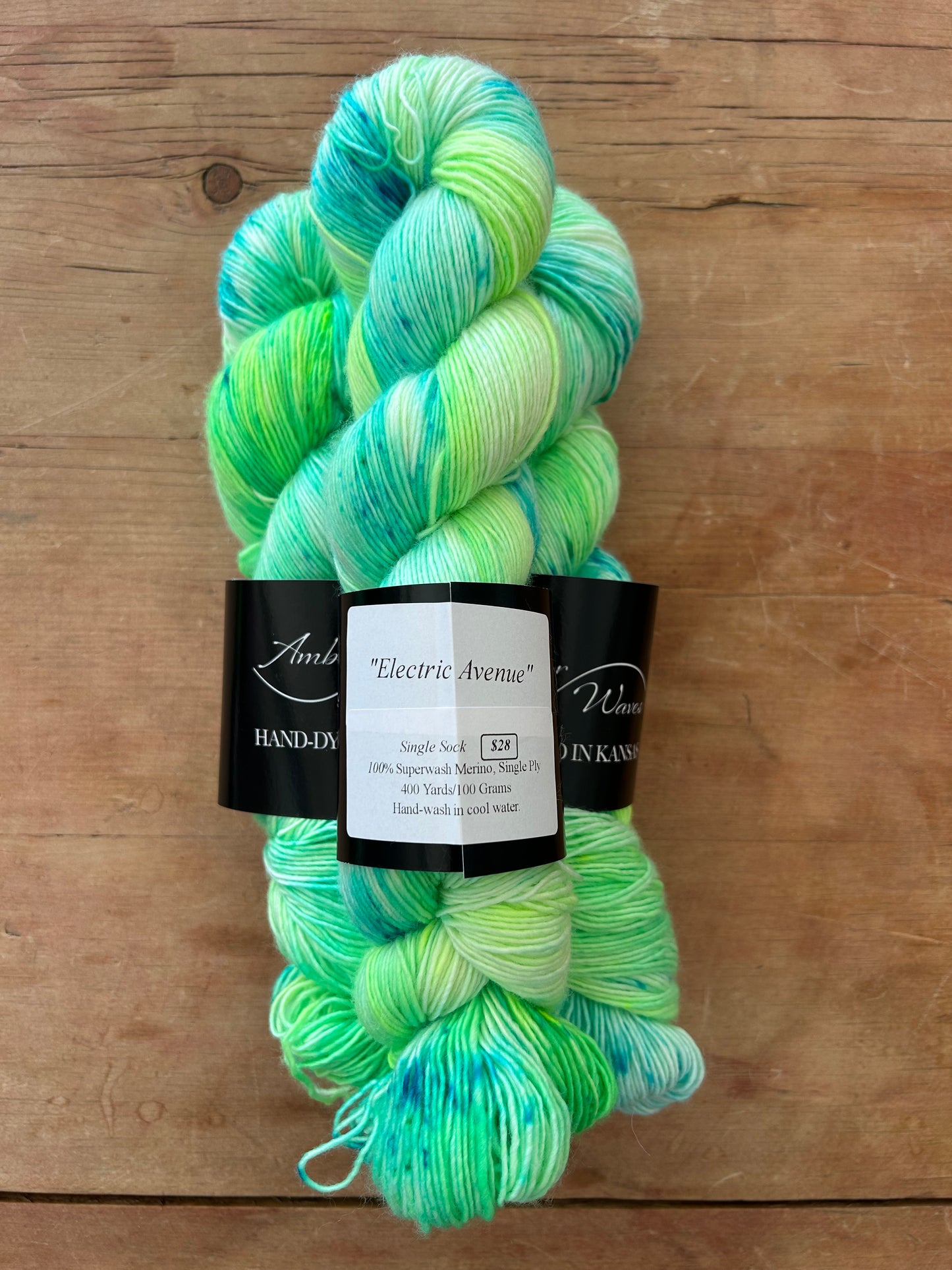 “Electric Avenue”- Super Single Sock | Hand-Dyed Yarn