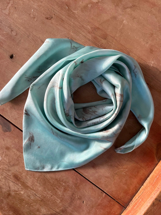 Robin’s Egg- 100% Silk Wild Rag