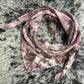 Milk Chocolate & Plum -Charmeuse Silk Wild Rag
