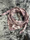 Milk Chocolate & Plum -Charmeuse Silk Wild Rag