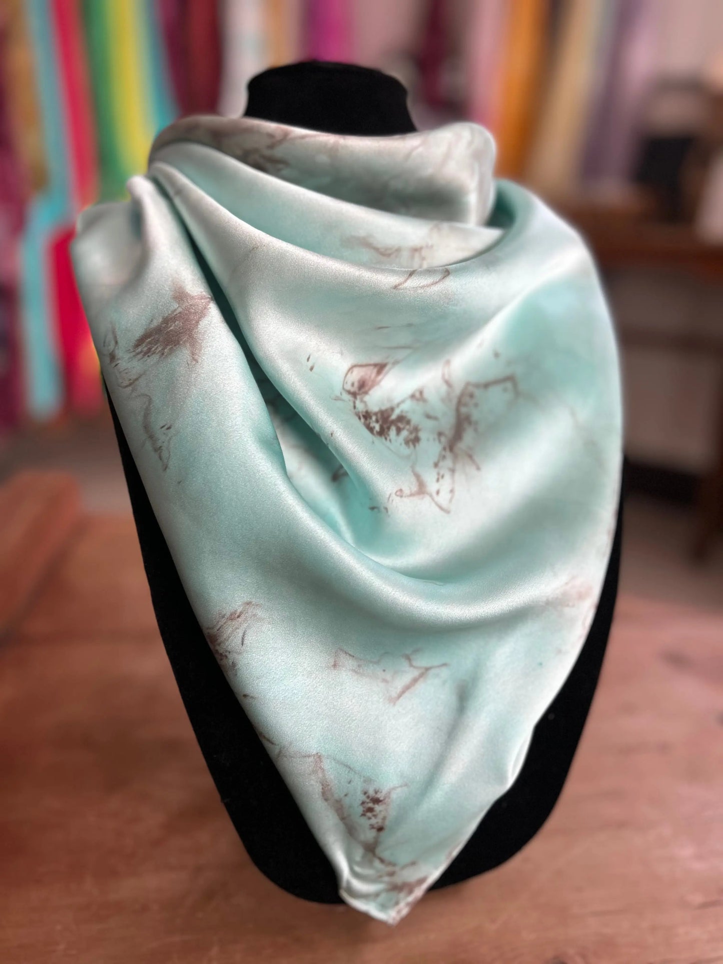 Robin’s Egg- 100% Silk Wild Rag