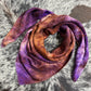 “Purple & Rust”- 100% Jacquard Silk Wild Rag (36")