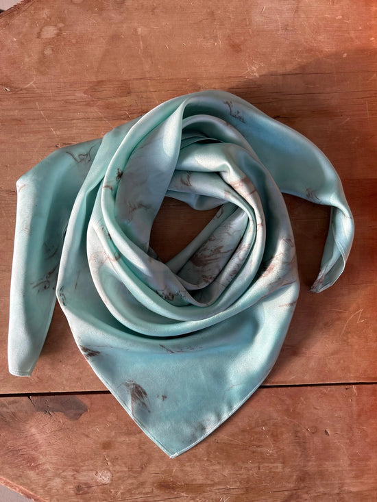 Robin’s Egg- 100% Silk Wild Rag