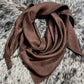 “Chocolate Brown”- 100% Jacquard Silk Wild Rag
