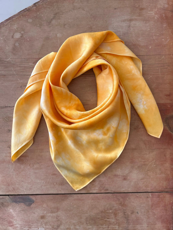 Mango Orange- 100% Silk Wild Rag