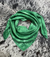 Tonal Green- 100% Jacquard Silk Wild Rag