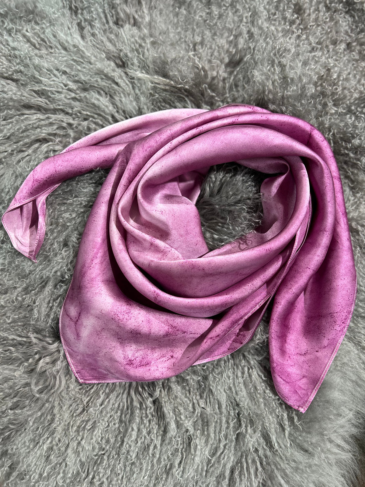 Dusty Magenta- 100% Silk Wild Rag