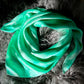 “Seafoam” -Charmeuse Silk Wild Rag