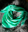 “Seafoam” -Charmeuse Silk Wild Rag