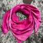 “Bright Pink Tonal”-Charmeuse Silk Wild Rag