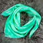 “Seafoam” -Charmeuse Silk Wild Rag