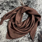 “Chocolate Brown”- 100% Jacquard Silk Wild Rag