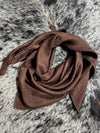 “Chocolate Brown”- 100% Jacquard Silk Wild Rag