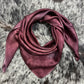 “Deep Burgundy OOAK” -Charmeuse Silk Wild Rag