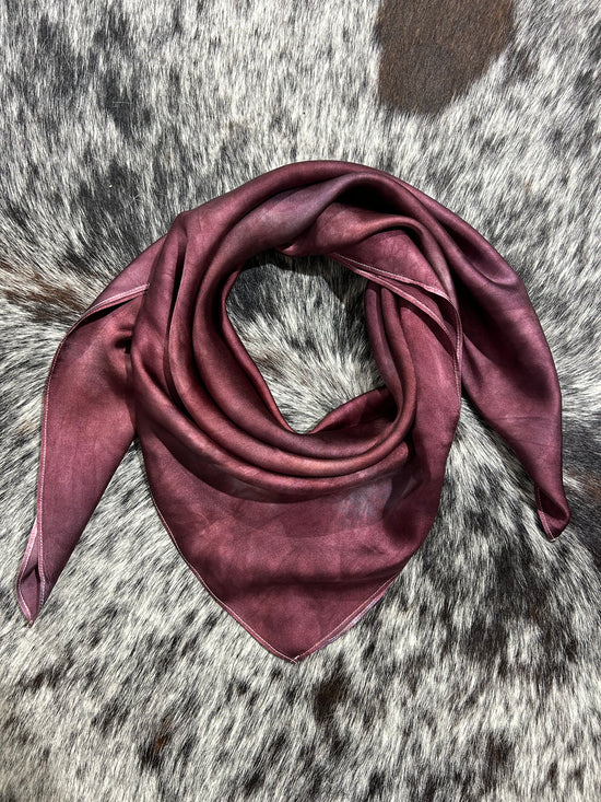 “Deep Burgundy OOAK” -Charmeuse Silk Wild Rag