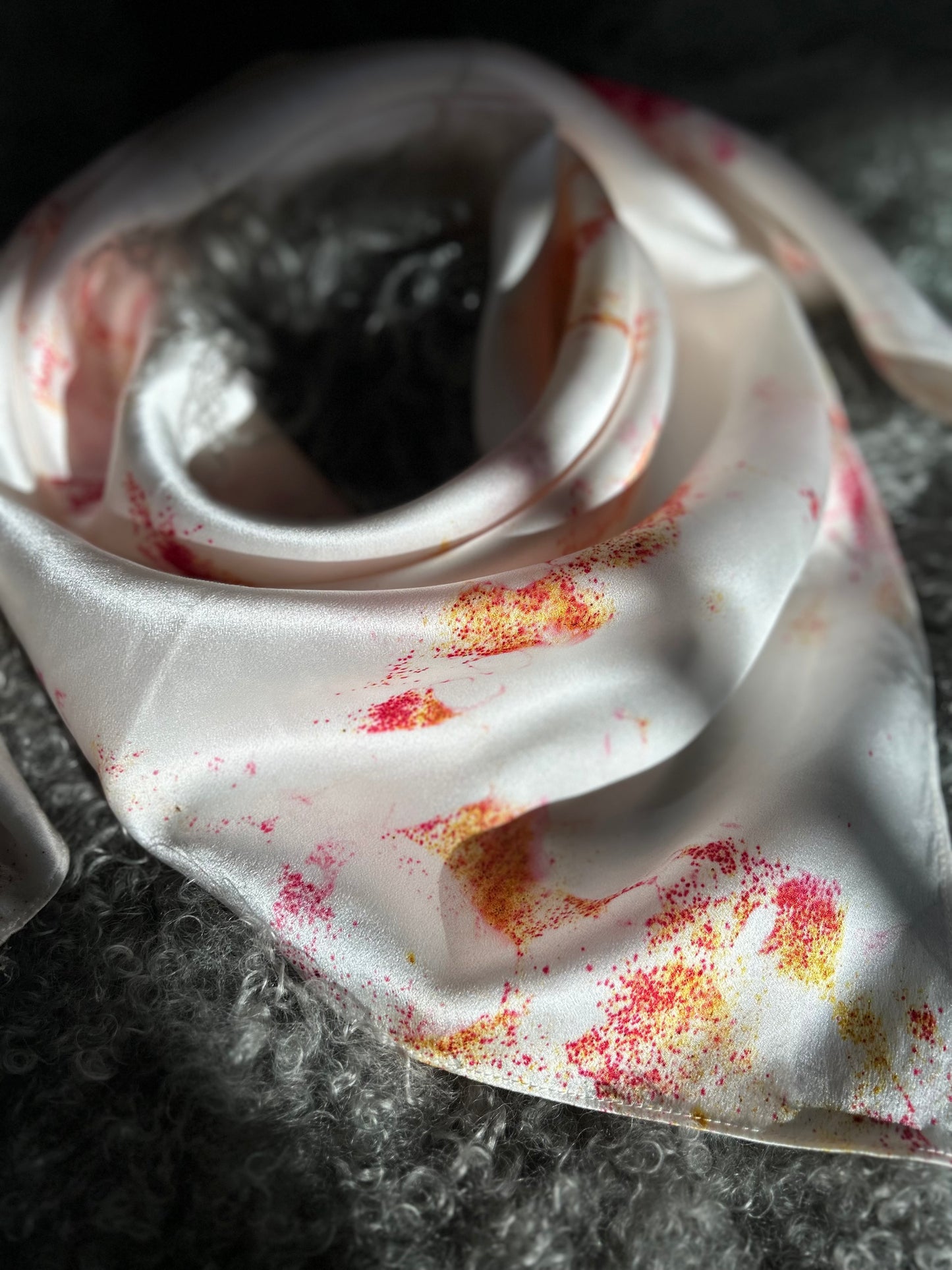 “KC” -Charmeuse Silk Wild Rag