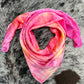 Silk Charmeuse Wild Rag- “Neon Sunset"