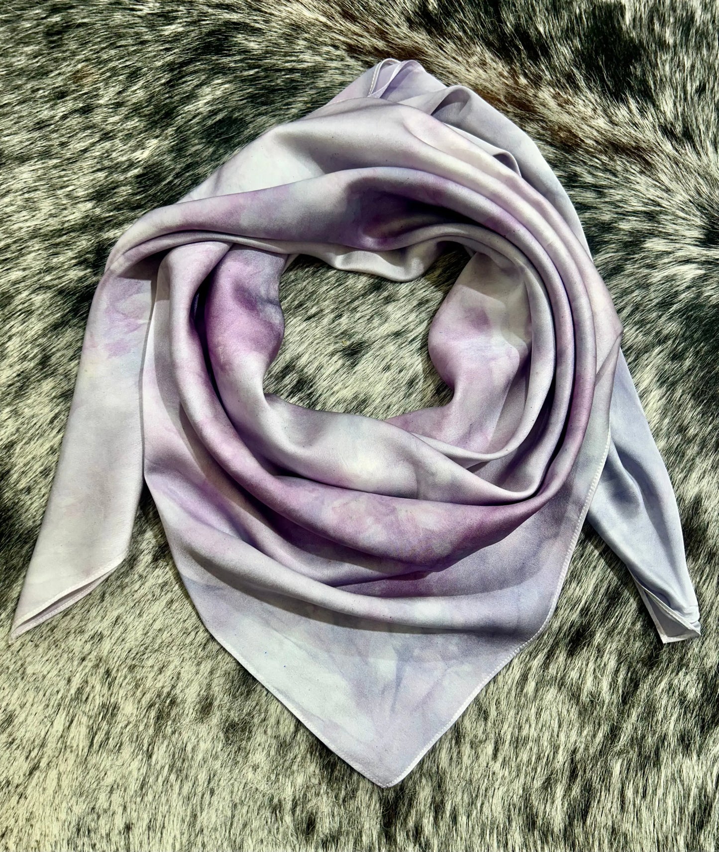 Lavender Haze-Charmeuse Silk Wild Rag