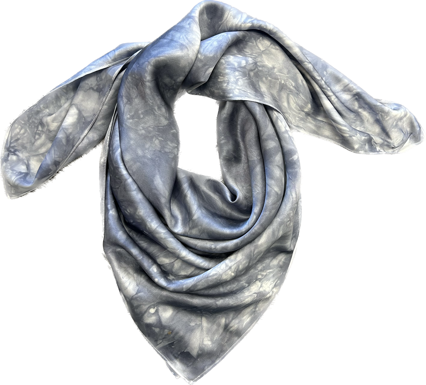Silk Charmeuse Wild Rag- “Coal Country"