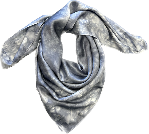 Silk Charmeuse Wild Rag- “Coal Country"