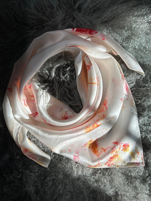 “KC” -Charmeuse Silk Wild Rag