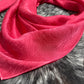 “Coral”- 100% Jacquard Silk Wild Rag (36")