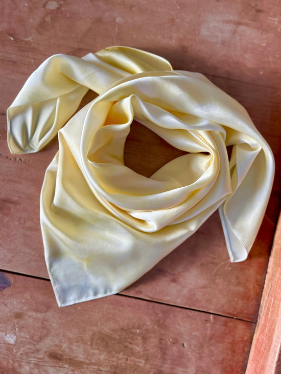 Butter Yellow- 100% Silk Wild Rag