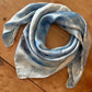 Gray & Baby Blue Marbled- 100% Silk Wild Rag