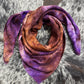 “Purple & Rust”- 100% Jacquard Silk Wild Rag (36")