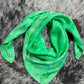 “Bright Green”- 100% Jacquard Silk Wild Rag (36")