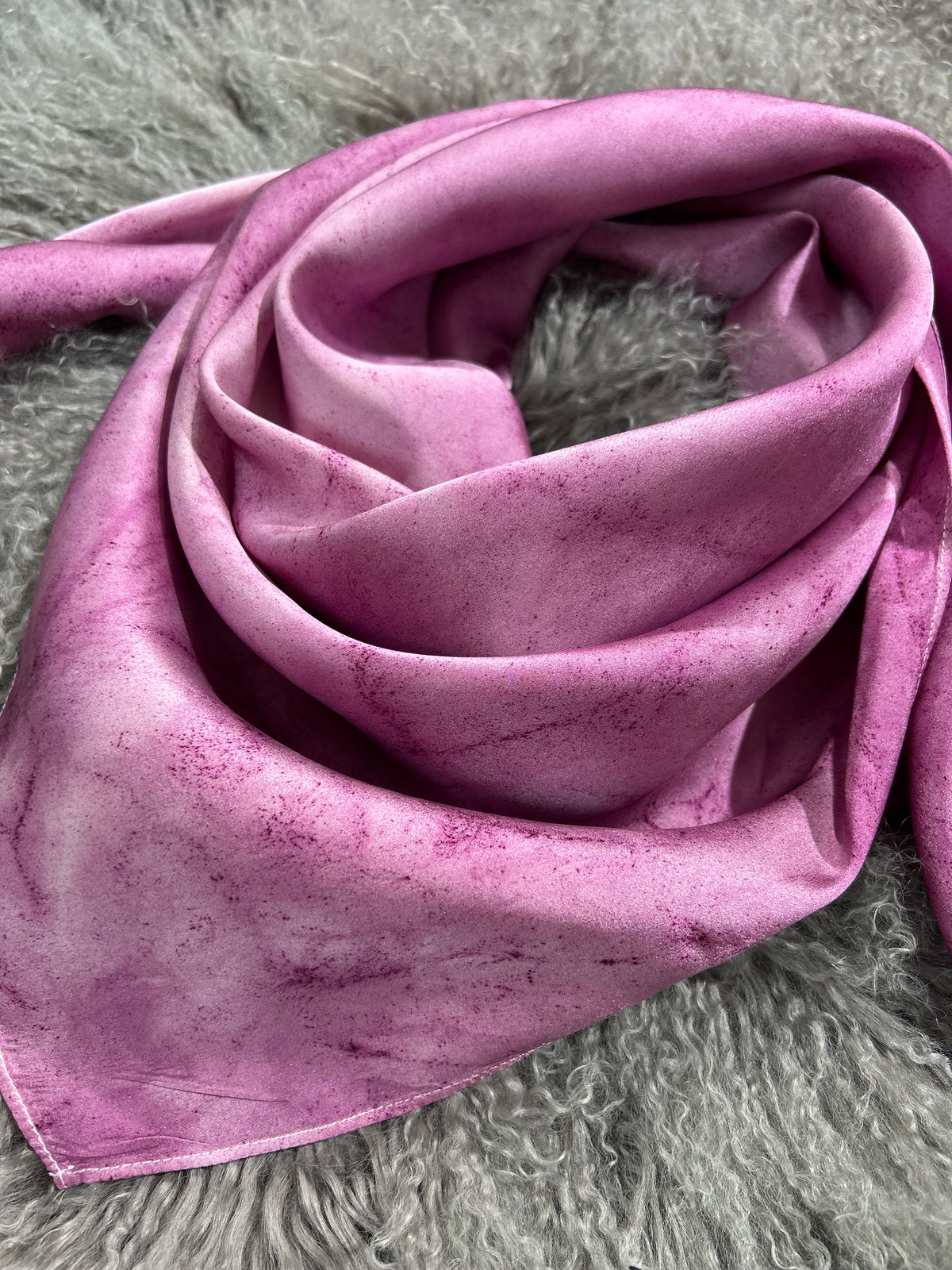 Dusty Magenta- 100% Silk Wild Rag