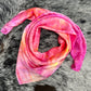 Silk Charmeuse Wild Rag- “Neon Sunset"
