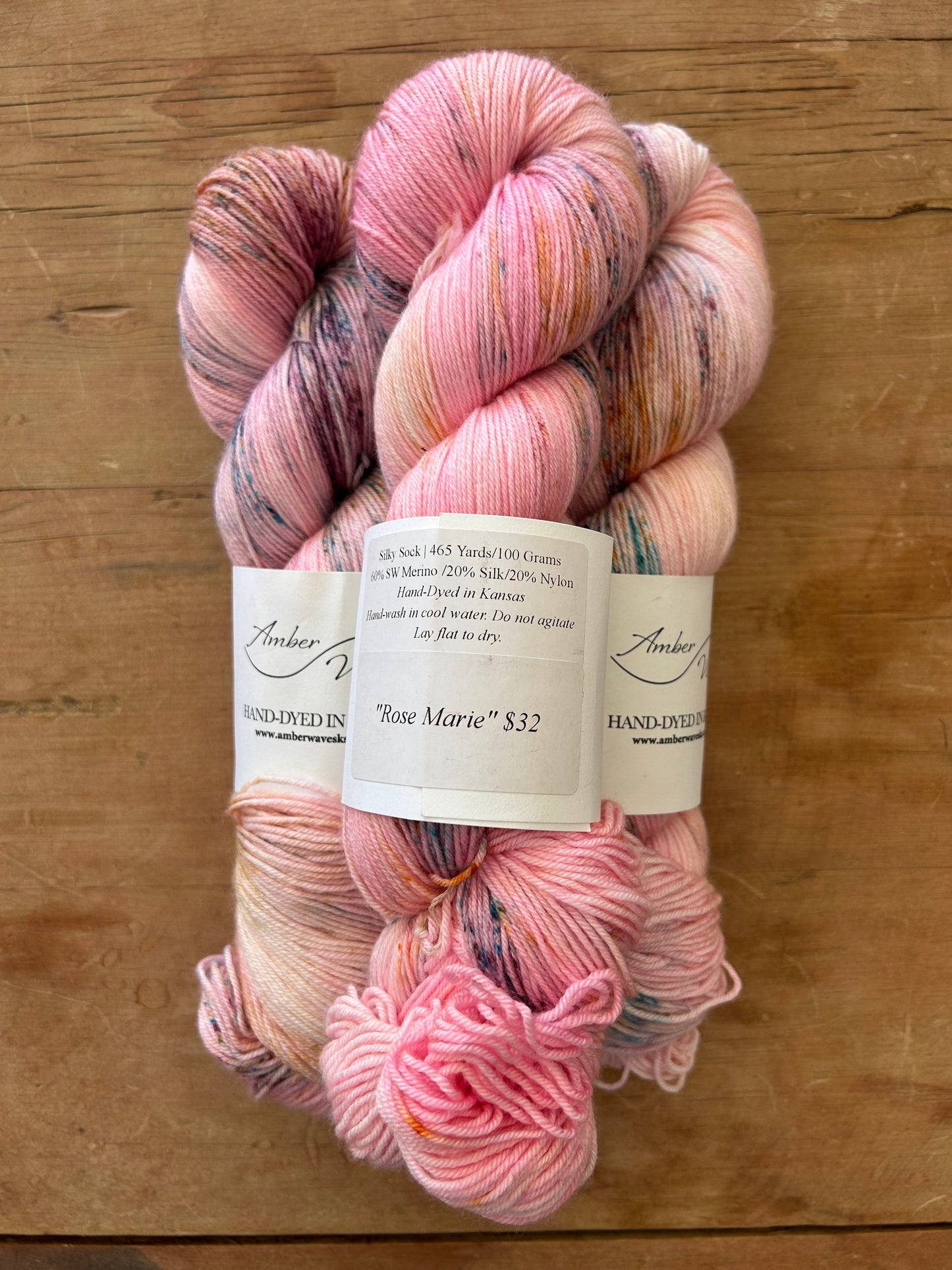 “Rose Marie” Silky Sock | Hand-Dyed Yarn
