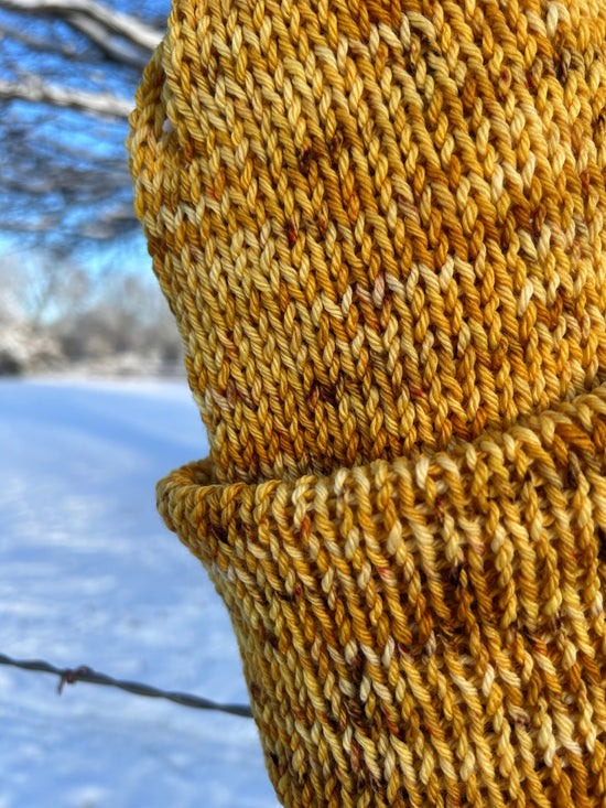 hand-dyed merino wool stocking cap beanie