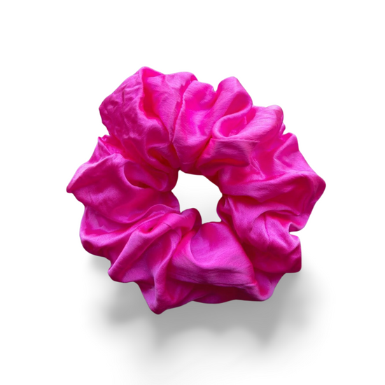 100% Silk Hand-Dyed Scrunchie- "Malibu"