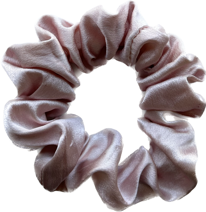 100% Silk Hand-Dyed Scrunchie- "Blush"