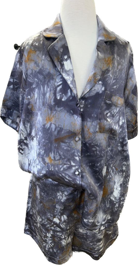 100% Silk Pajamas- "Iron & Ore"