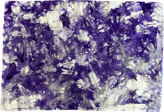 100% Silk Pillowcase- "Purple, Gray, & White"