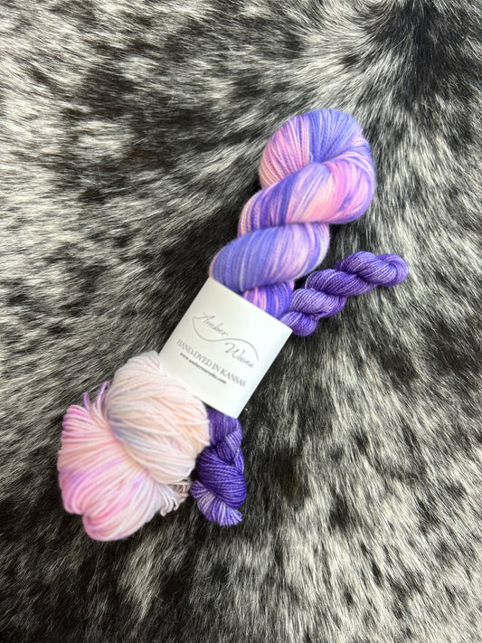 "Roll of the Dye" One of a Kind Sock Set- Cashmere Twist Sock