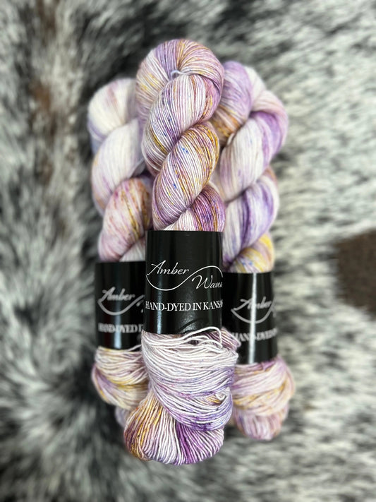 “Butterfly Bush”- Super Single Sock | Hand-Dyed Yarn Amber Waves