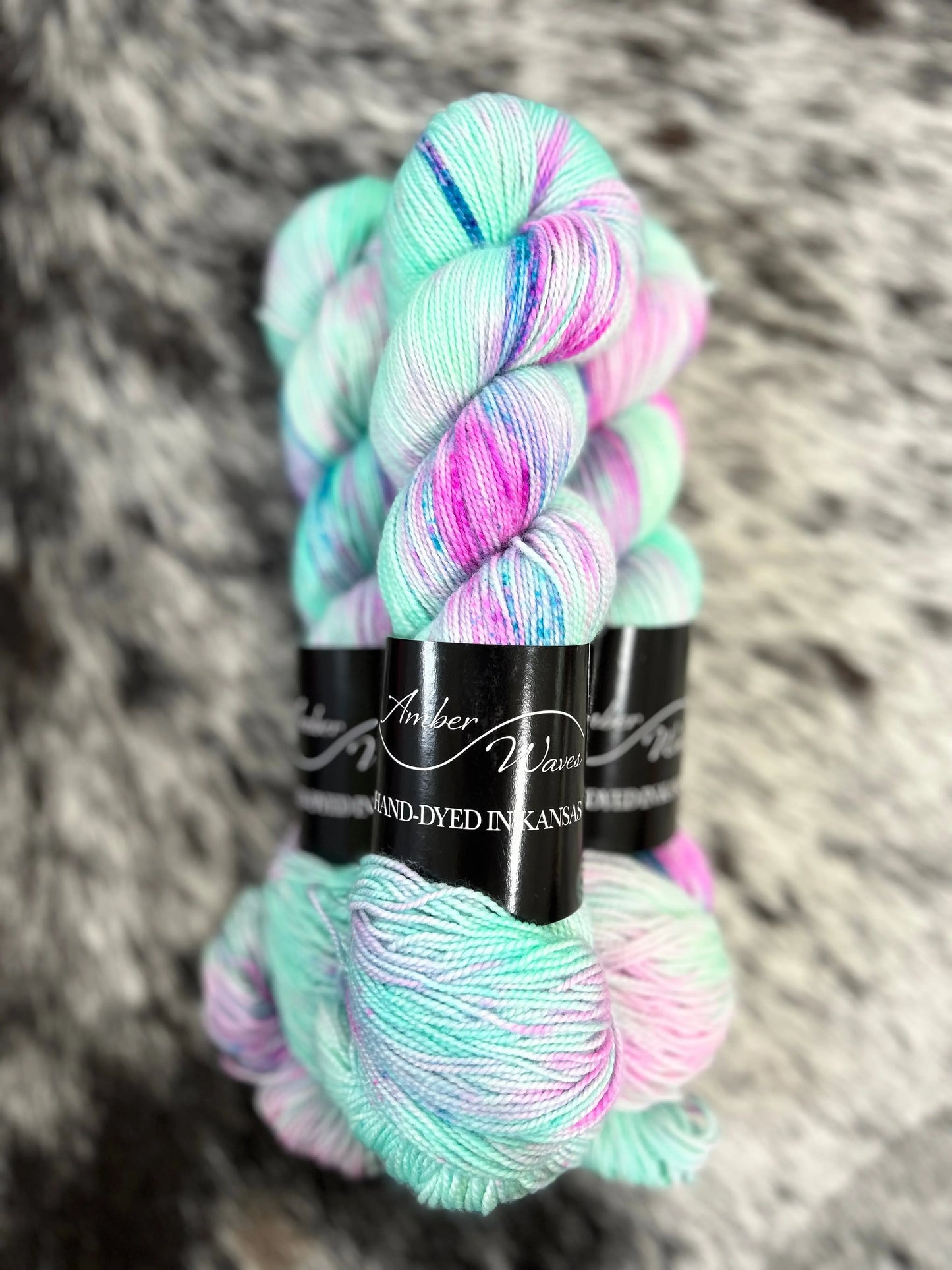 “Sea Maiden” | Hand-Dyed Yarn Amber Waves